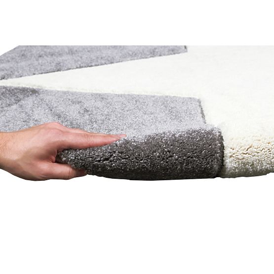 STARS Silver-Grey/White Children's Rug