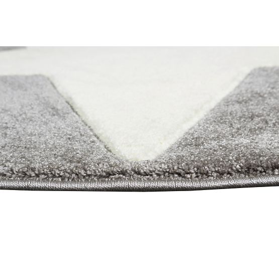 STARS Silver-Grey/White Children's Rug
