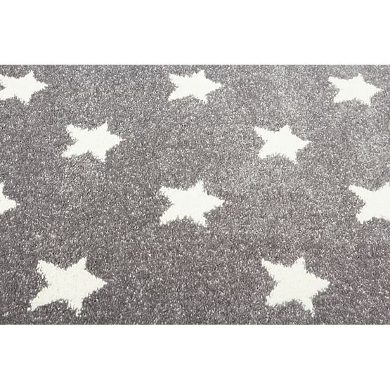 STARS Silver-Grey/White Children's Rug