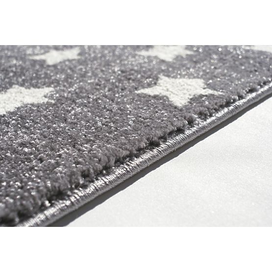 STARS Silver-Grey/White Children's Rug
