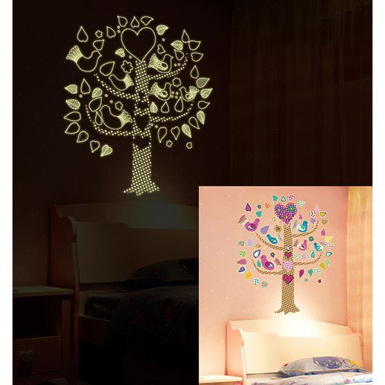 Sticker shining tree