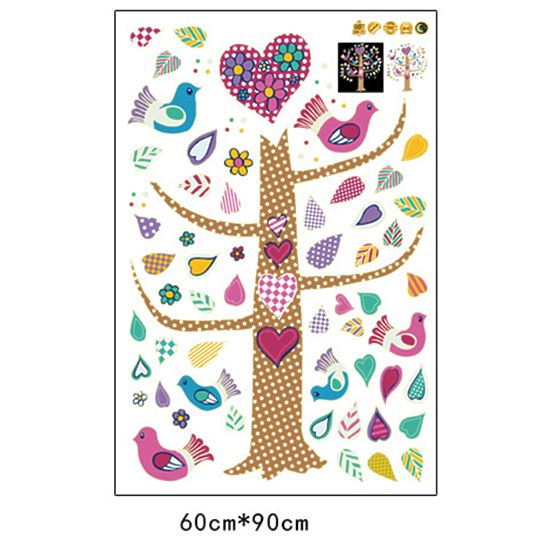 Sticker shining tree