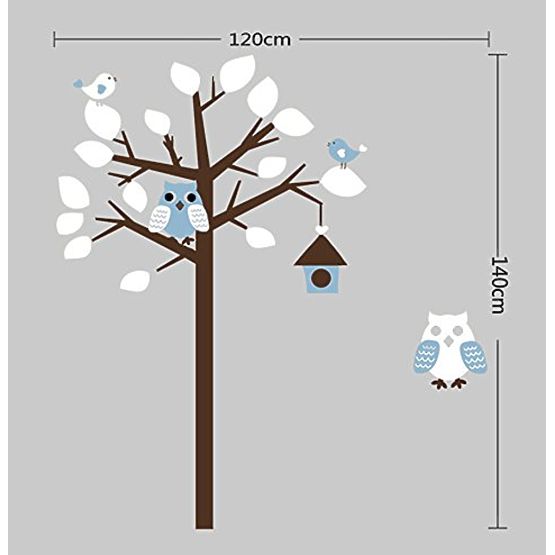 Sticker tree owls vinyl