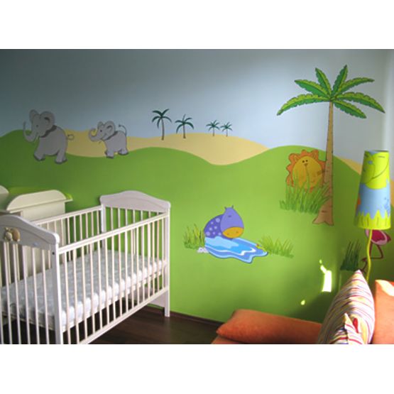 Stickers to wall Safari