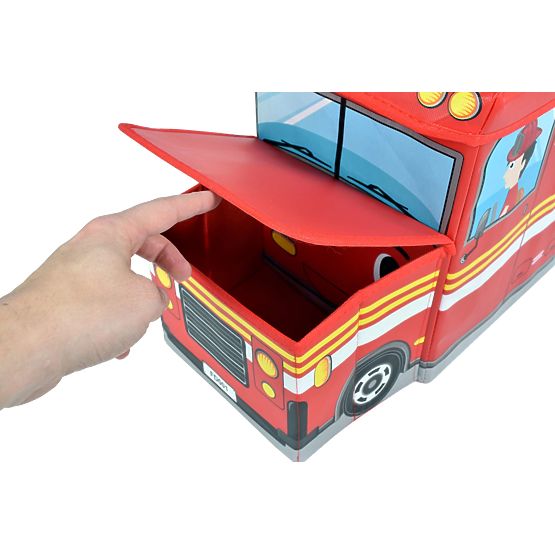 Storage Ottoman Fire Truck - Red