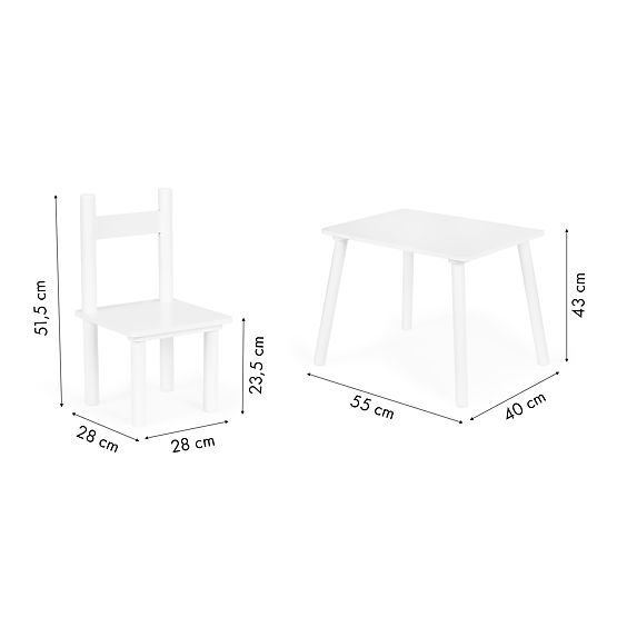 Table +2 Chairs Children's Furniture Set ECOTOYS