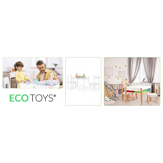 Table +2 Chairs Children's Furniture Set ECOTOYS
