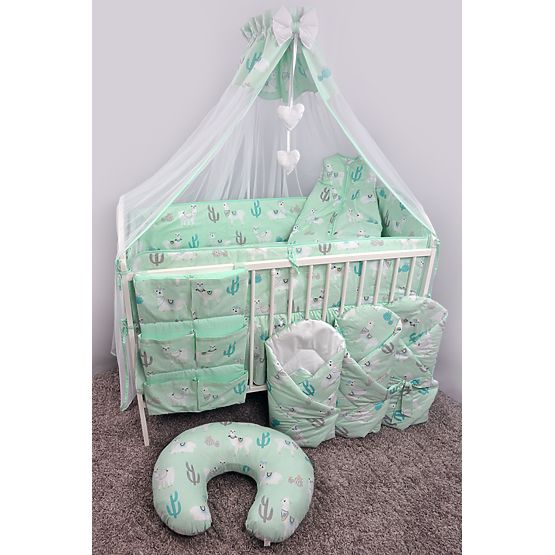 Swaddle blanket Lama - mint