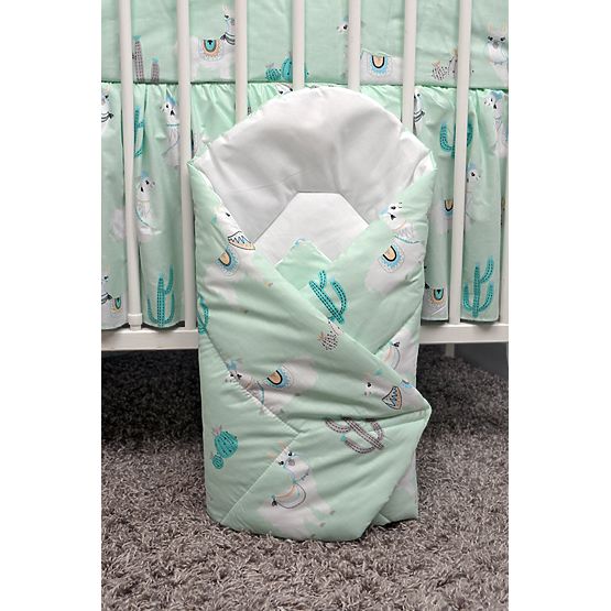 Swaddle blanket Lama - mint
