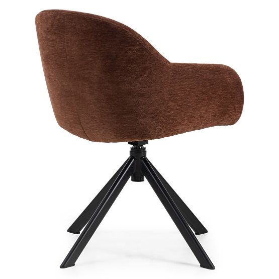 Swivel Chair Kairo, Brown-Red