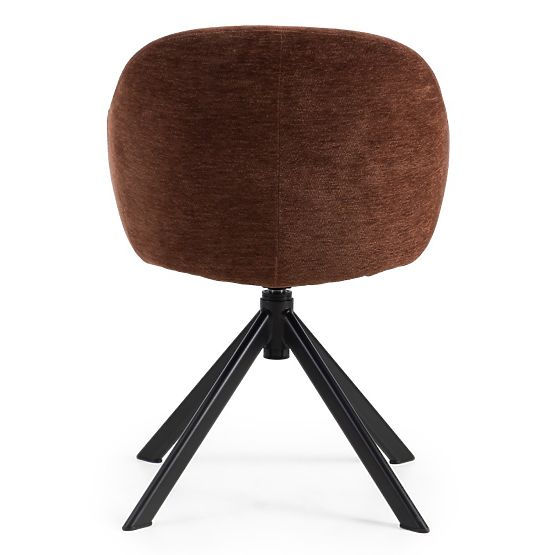 Swivel Chair Kairo, Brown-Red