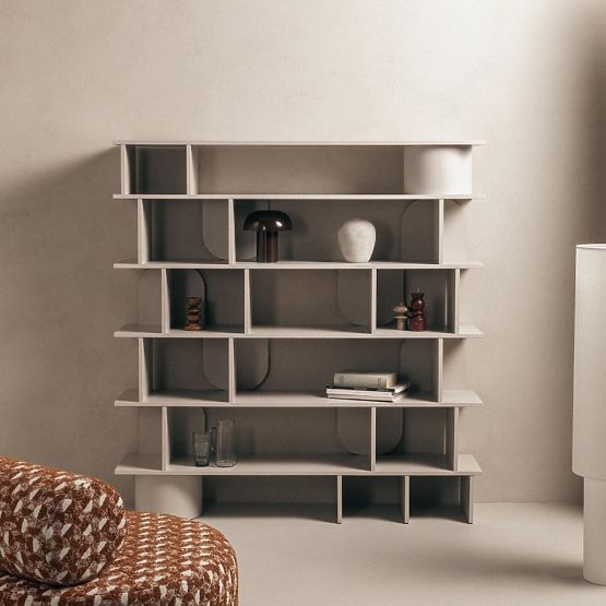 Tall Rangali Shelf, Cashmere, Rounded