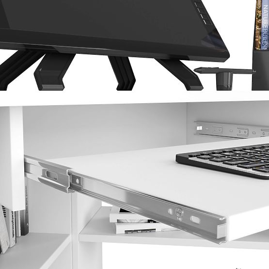 TED PK WHITE DESK