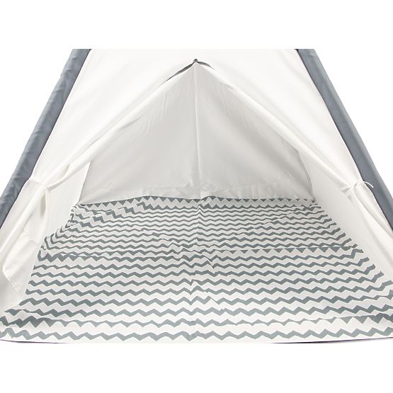 Teepee children's tent - gray-white