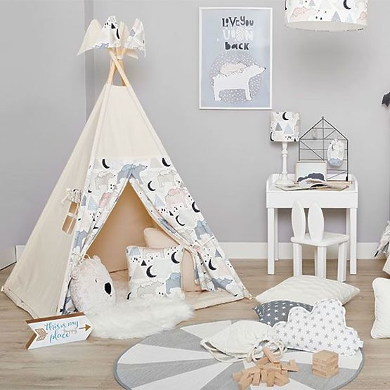 Teepee with a mat Bear Family