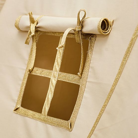 Teepee with washer Gold Ecru