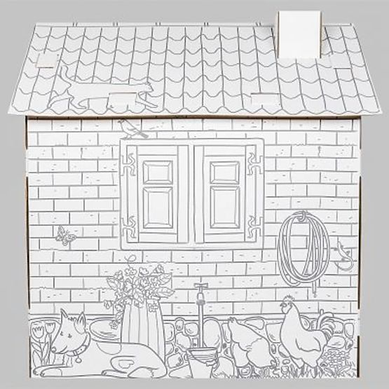 Children's cardboard house