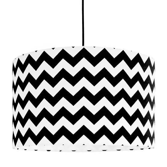 Textile hanging lamp Cik cak - black