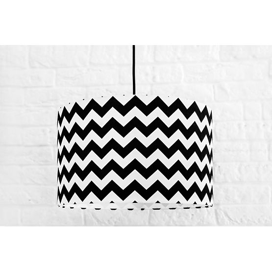 Textile hanging lamp Cik cak - black