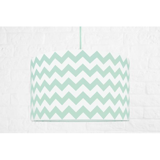 Textile hanging lamp Cik cak - mint