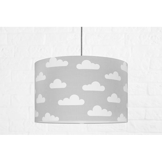 Textile hanging lamp Clouds - grey