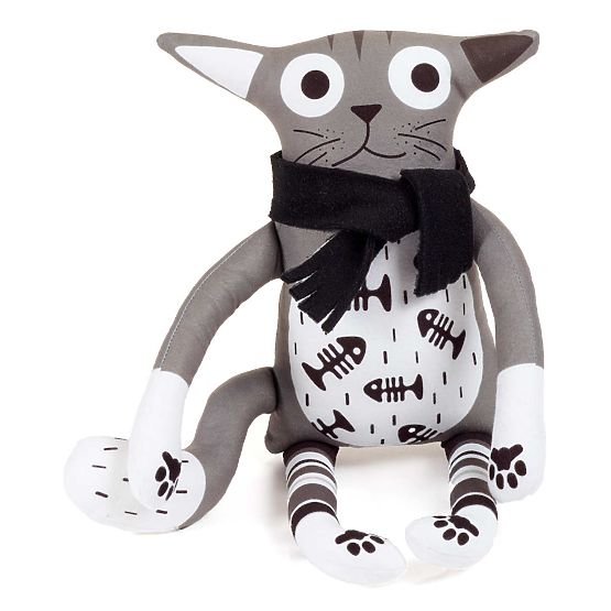 Textile toy kitty Leon