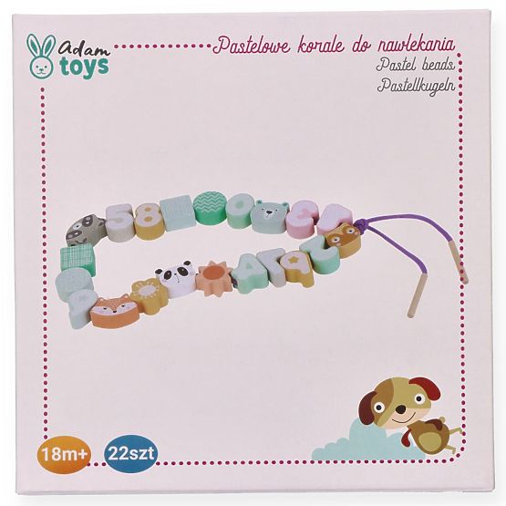 Threading Beads Pastel Animals