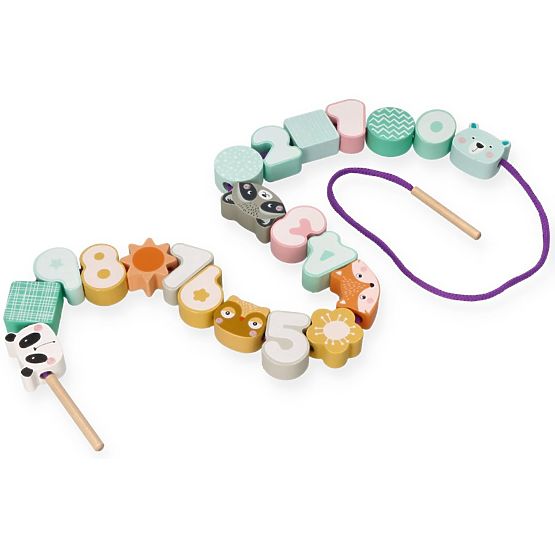 Threading Beads Pastel Animals