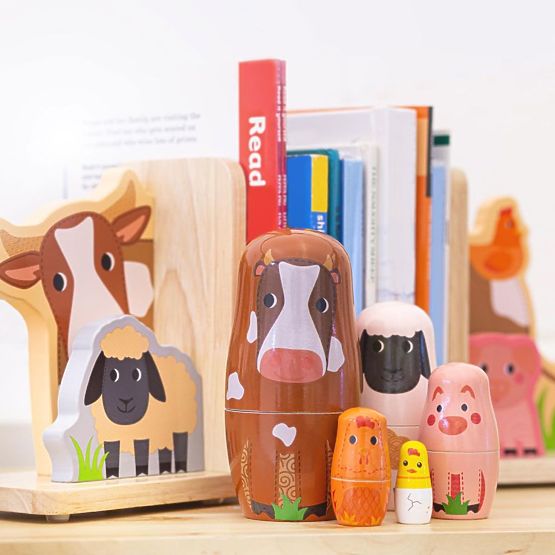 Tidlo Matryoshka farm animal