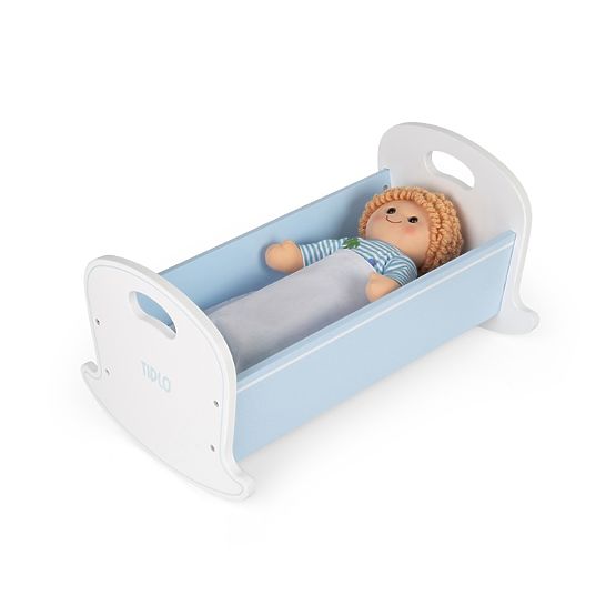 Tidlo Wooden Cradle for Dolls