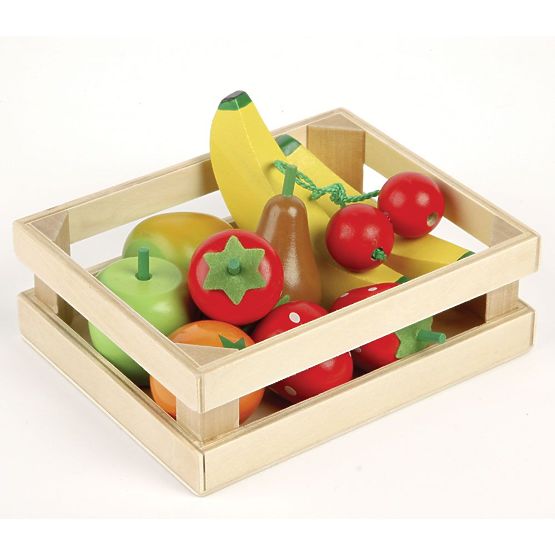 Tidlo Wooden Crate with Fruit