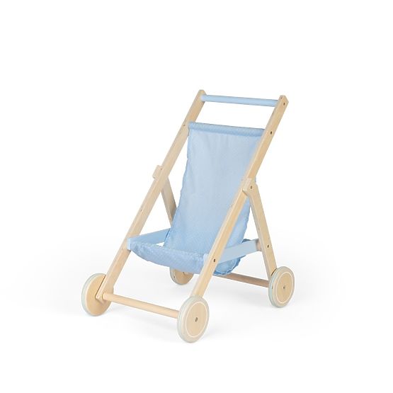 Tidlo Wooden Blue Doll Stroller
