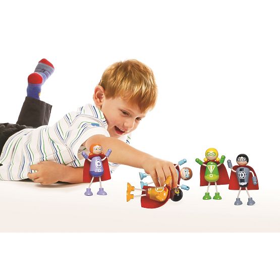 Tidlo Wooden Figures Superheroes