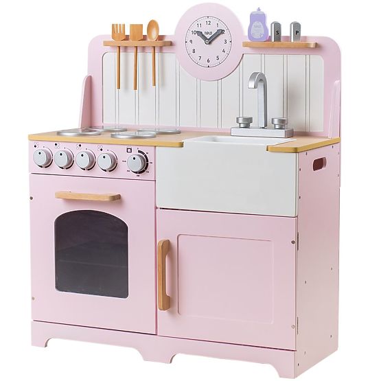 Tidlo Wooden Kitchen Country Pink