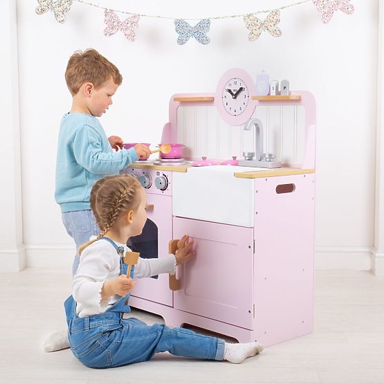 Tidlo Wooden Kitchen Country Pink