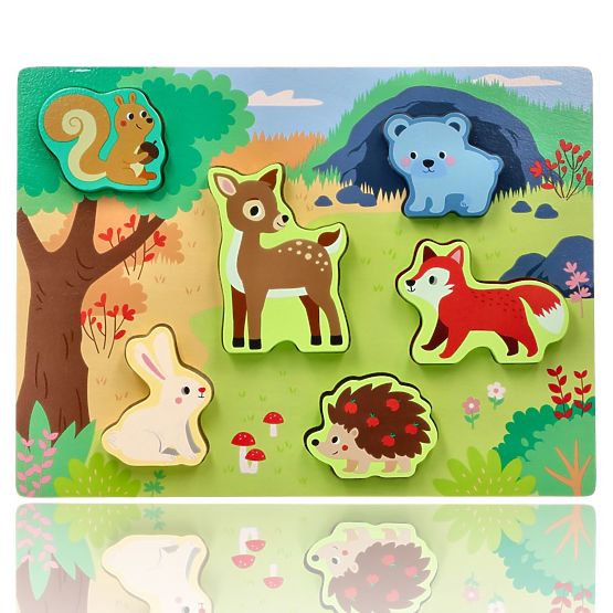 Touch Puzzle 3D Forest Animals