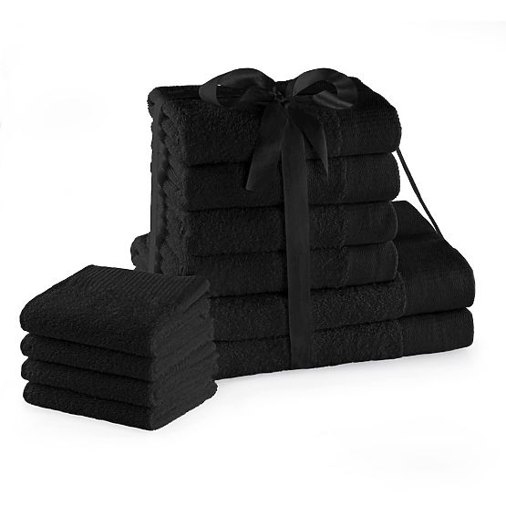 Towel AMARI - AMELIAHOME color black classic style 2*70x140+4*50x100+4*30x50 AmeliaHome