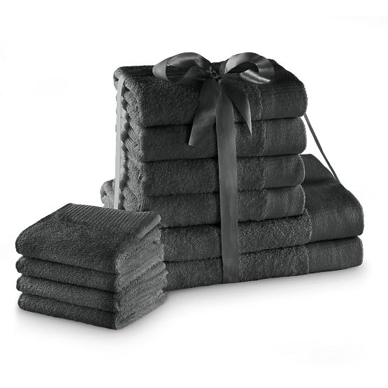 Towel AMARI - AMELIAHOME color graphite classic style 2*70x140+4*50x100+4*30x50 AmeliaHome