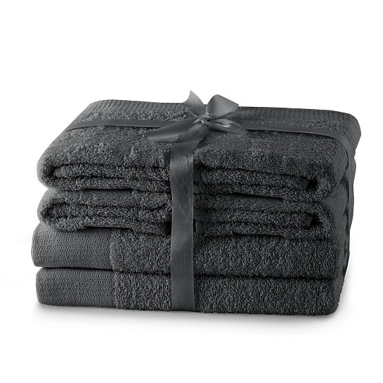 Towel AMARI - AMELIAHOME color graphite classic style 2*70x140+4*50x100 AmeliaHome