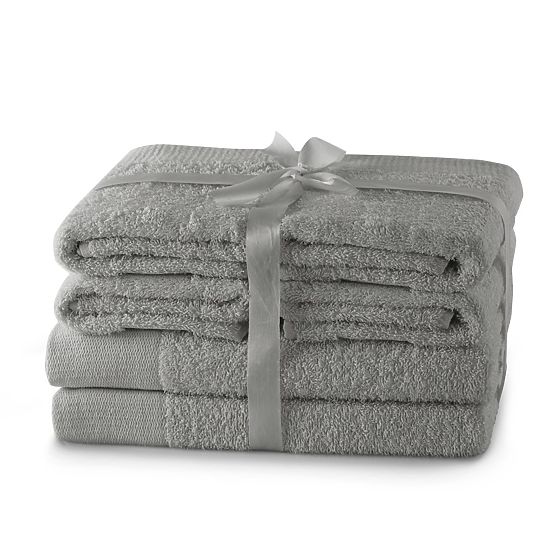 Towel AMARI - AMELIAHOME color gray classic style 2*70x140+4*50x100 AmeliaHome