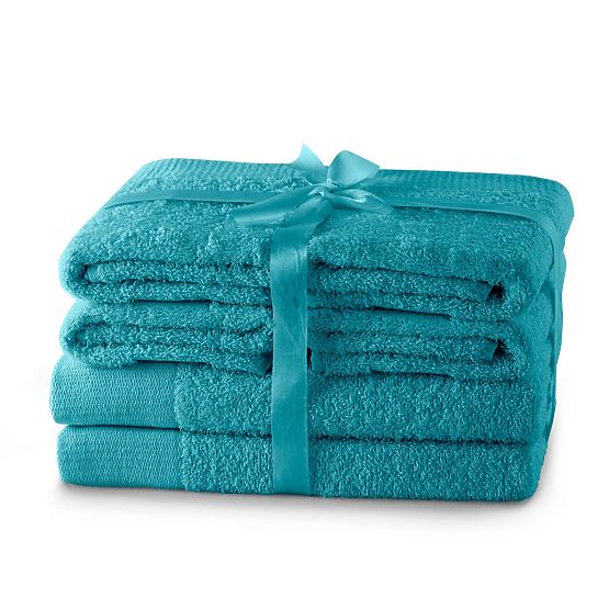 Towel AMARI - AMELIAHOME color turquoise classic style 2*70x140+4*50x100 AmeliaHome