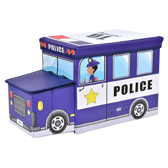 Toy Box Police Car Blue