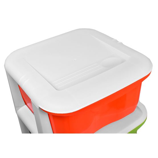 Toy Container with 5 Drawers on Wheels
