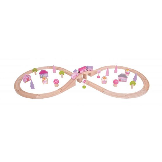 Train track for princesses - set of 40 elements