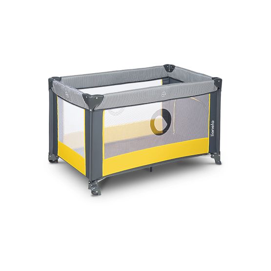 Travel cot Stefi - Yellow Lemon