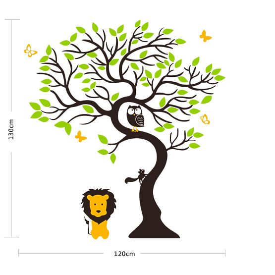 Tree and Lion Wall Decoration