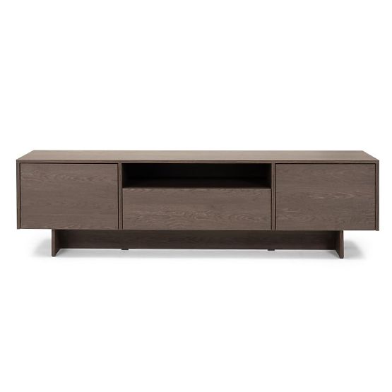 Two-Door TV Cabinet with Drawer Kanso, Baltic Storm Oak