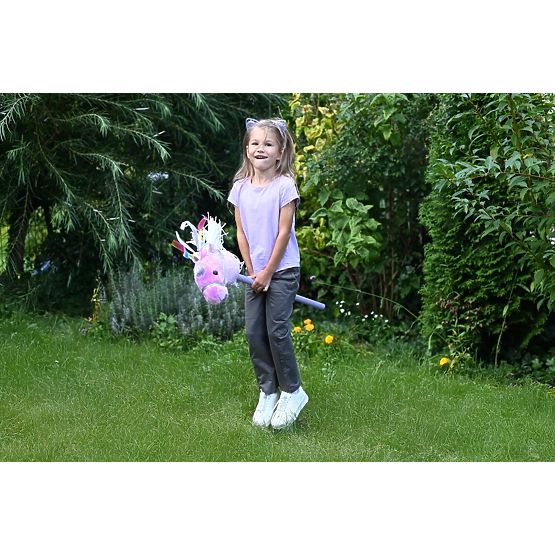 Unicorn on a Stick Lila Hobby Horse