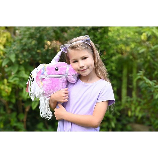 Unicorn on a Stick Lila Hobby Horse