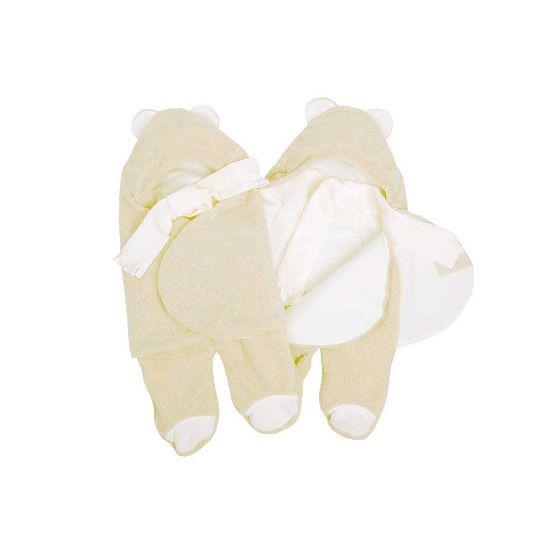 Universal wrap / sleeping bag to stroller a motorcycle seats - beige / cream